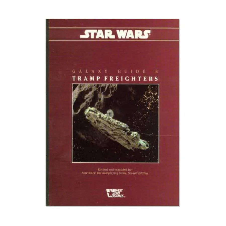 Galaxy Guide #6 - Tramp Freighters (Revised Edition), Star Wars Roleplaying Game - Galaxy Guides (West End Games), мягкая обложка
Galaxy Guide #6 - Tramp Freighters (Revised Edition), Star Wars Roleplaying Game - Galaxy Guides (West End Games), мягкая обложка