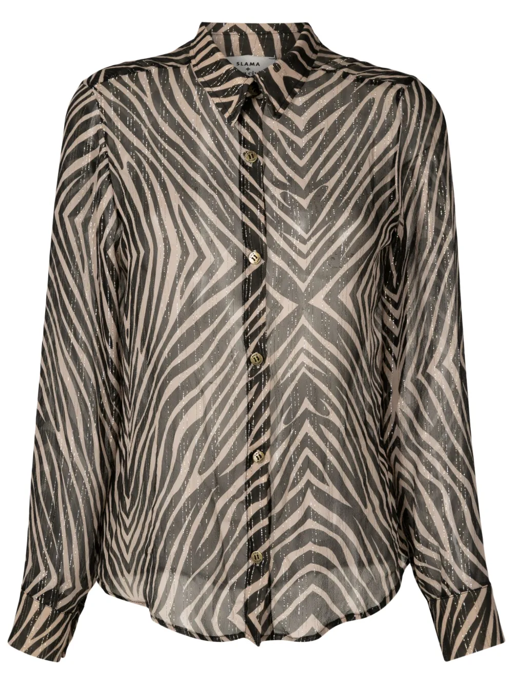 Рубашка с зебровым принтом из коллаборации с Cesca Civita Amir Slama, черный
Рубашка с зебровым принтом из коллаборации с Cesca Civita Amir Slama, черный