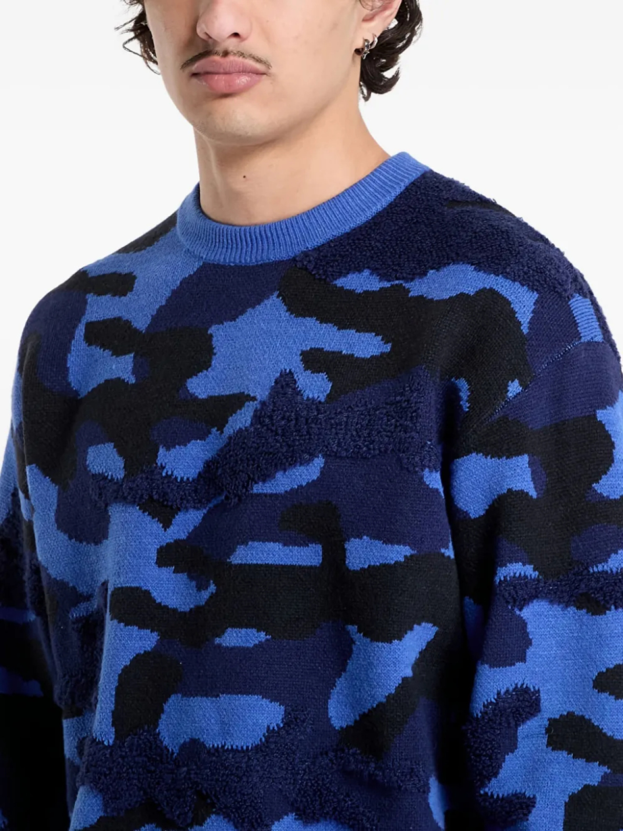 Свитер камуфляж-интарсия за десять центов dime, синий
Свитер камуфляж-интарсия за десять центов dime, синий