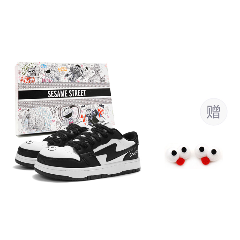 SESAME STREET Унисекс скейтерские ботинки черно-белые с противоскользящей подошвой, устойчивые к истиранию, легкие, с пряжкой, цвет Black White (with Shoe Buckle)
SESAME STREET Унисекс скейтерские ботинки черно-белые с противоскользящей подошвой, устойчивые к истиранию, легкие, с пряжкой, цвет Black White (with Shoe Buckle)