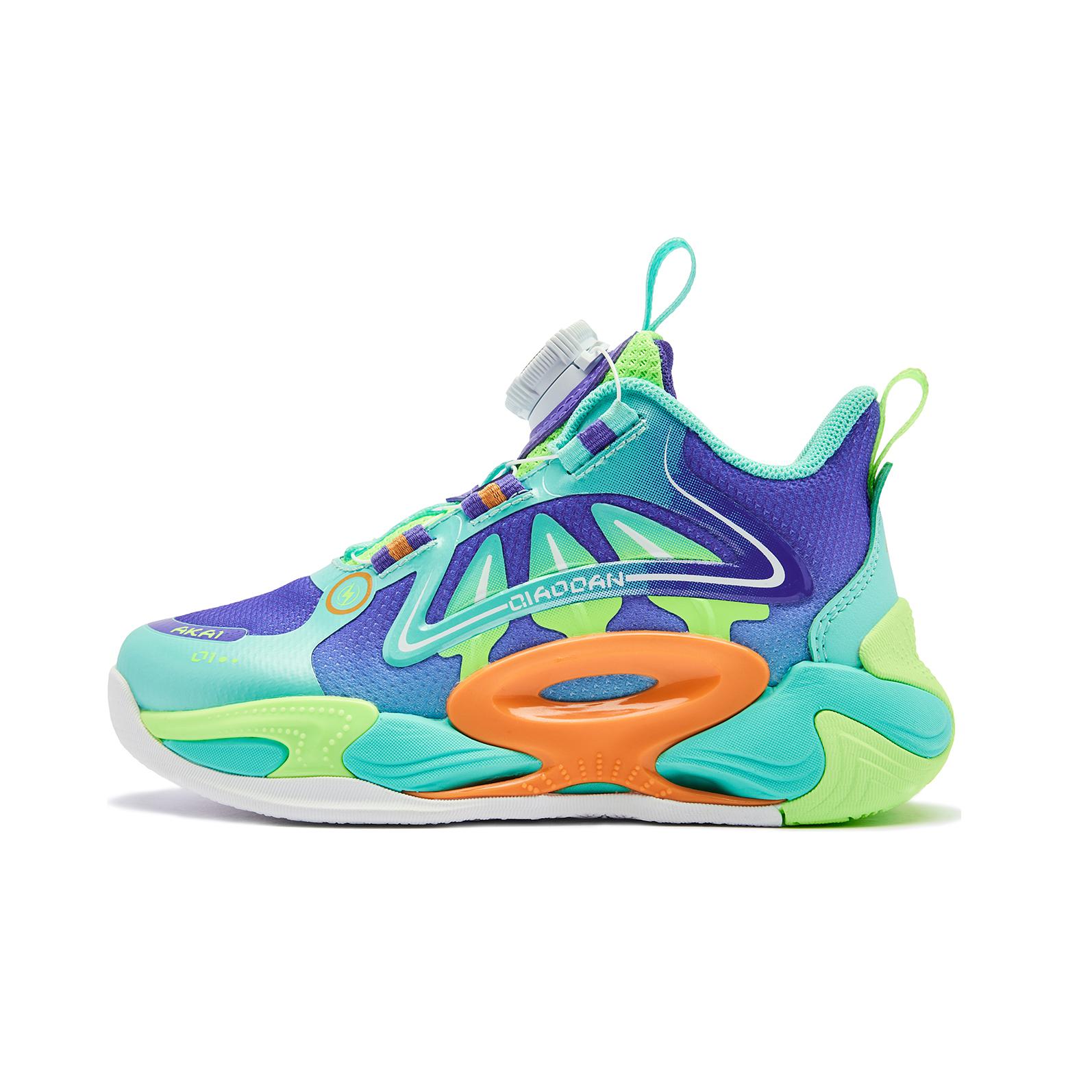 Баскетбольные кроссовки для детей дошкольного возраста QIAODAN, фиолетовый/зеленый 
Баскетбольные кроссовки для детей дошкольного возраста QIAODAN, фиолетовый/зеленый