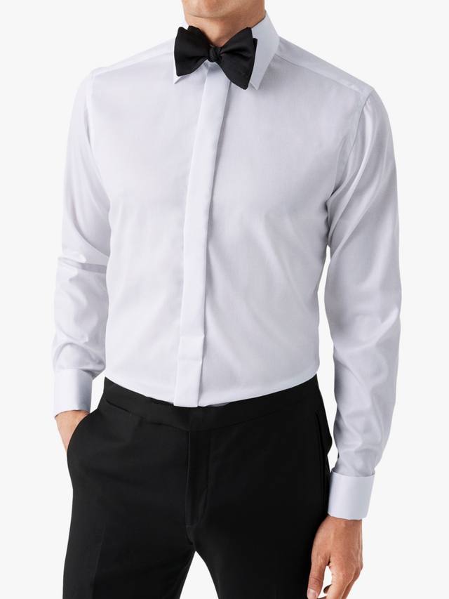 Хлопковая рубашка из твила с зауженным кроем и отложным воротником Eton, White
Хлопковая рубашка из твила с зауженным кроем и отложным воротником Eton, White