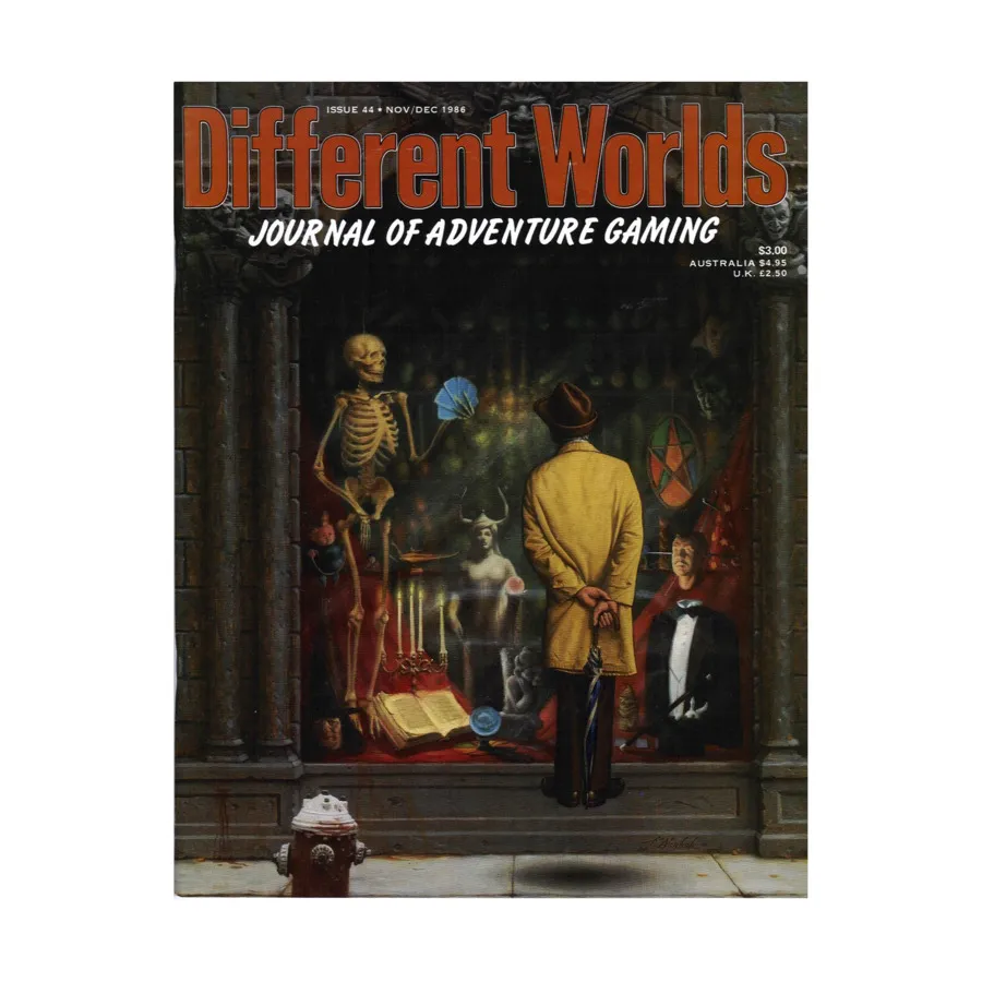 Журнал #44 "Call of Cthulhu Variants, Sherlock Holmes Module", Different Worlds Magazine
Журнал #44 "Call of Cthulhu Variants, Sherlock Holmes Module", Different Worlds Magazine