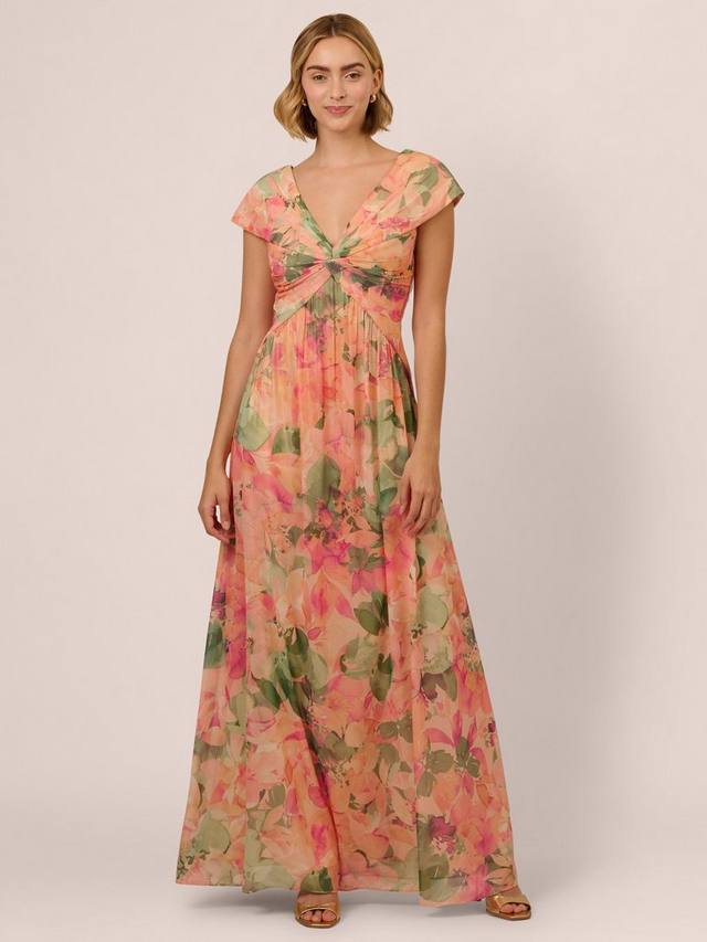 Макси-платье с цветочным узором спереди Adrianna Papell, разноцветный
Макси-платье с цветочным узором спереди Adrianna Papell, разноцветный