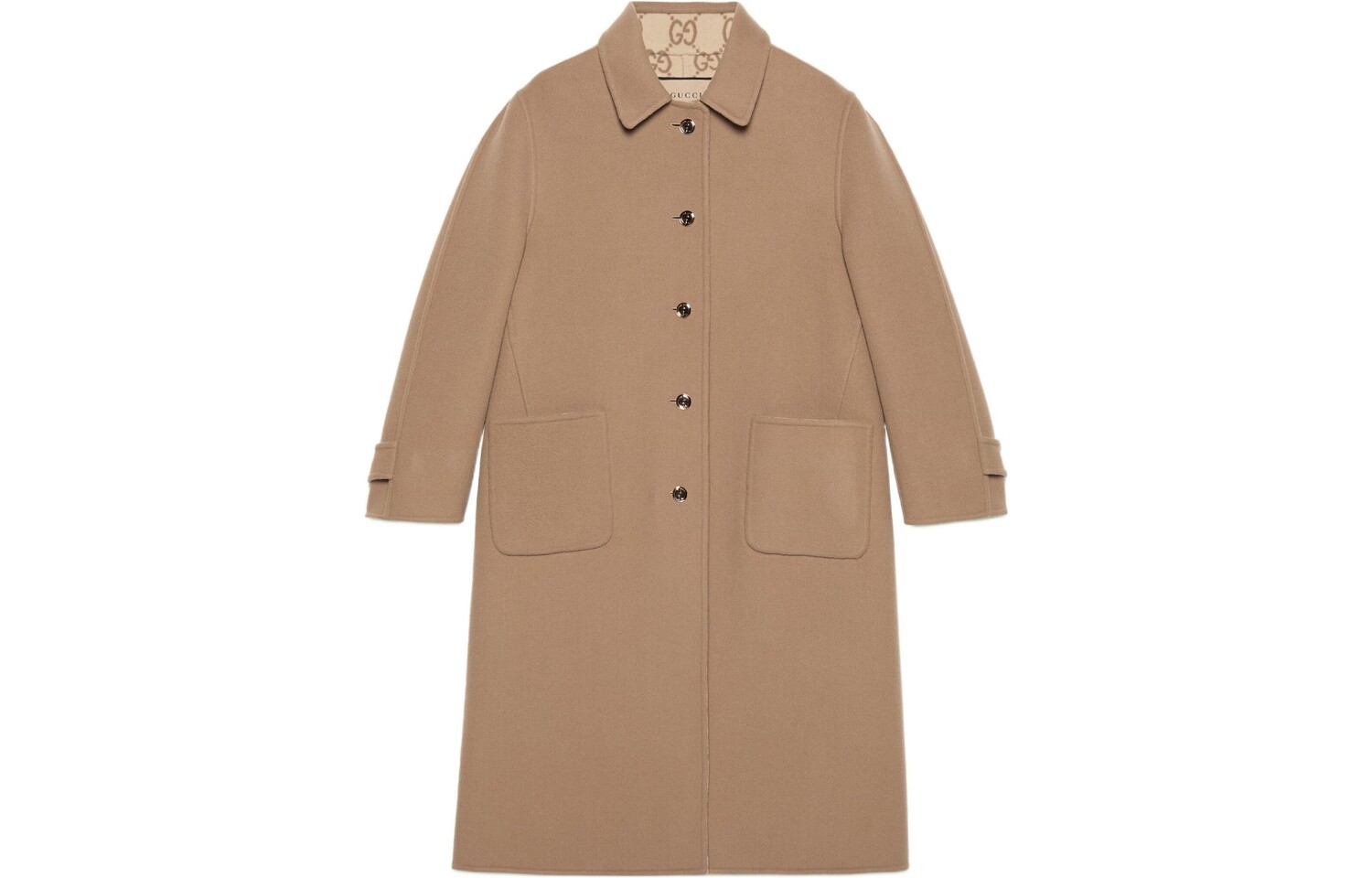 Пальто женское Gucci на пуговицах, коричневый
Пальто женское Gucci на пуговицах, коричневый