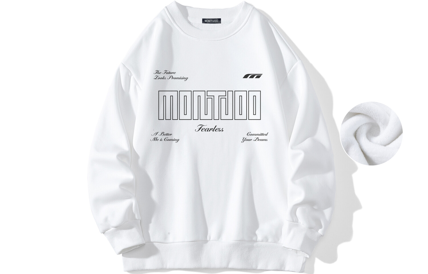 Толстовка унисекс MONTVOO, Белый (на флисовой подкладке)
Толстовка унисекс MONTVOO, Белый (на флисовой подкладке)