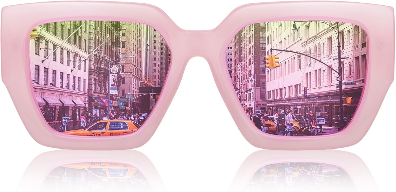 Солнцезащитные очки Dollger Polarized Big Trendy Square Cat Eye для женщин, модные, стильные, в стиле ретро, дизайнерские, с защитой от УФ-излучения UV400, Transparent Pink/Mirrord Pink
Солнцезащитные очки Dollger Polarized Big Trendy Square Cat Eye для женщин, модные, стильные, в стиле ретро, дизайнерские, с защитой от УФ-излучения UV400, Transparent Pink/Mirrord Pink
