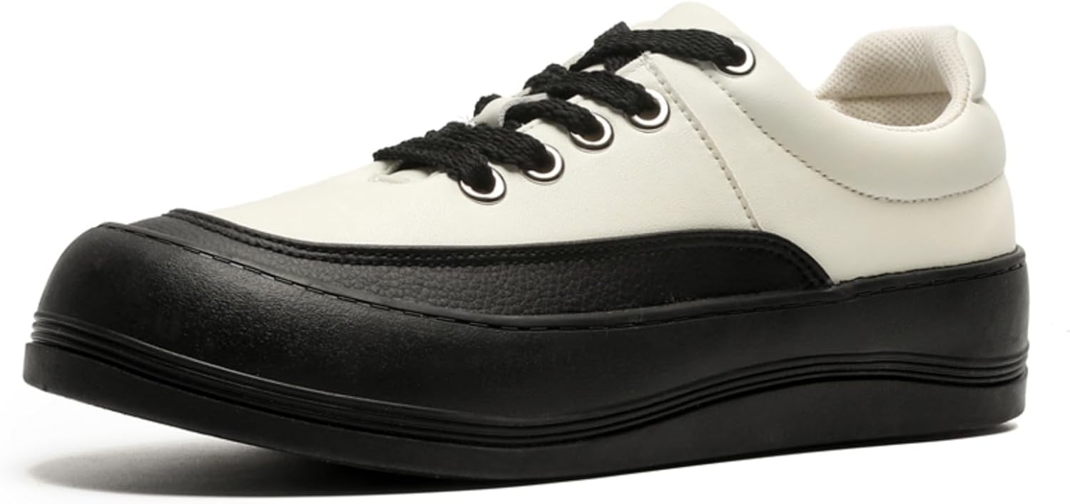 Мужские повседневные кроссовки на толстой подошве, черно-белые, с цветовыми блоками, на шнуровке, геометрическим рисунком протектора и мягкой внутренней подкладкой Kelibasi
Мужские повседневные кроссовки на толстой подошве, черно-белые, с цветовыми блоками, на шнуровке, геометрическим рисунком протектора и мягкой внутренней подкладкой Kelibasi