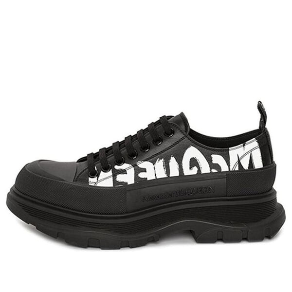 Кроссовки tread slick low lace up canvas graffiti 'black white' Alexander Mcqueen, черный
Кроссовки tread slick low lace up canvas graffiti 'black white' Alexander Mcqueen, черный