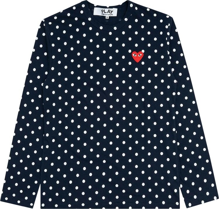 Футболка Comme des Garçons PLAY Polka Dot Long-Sleeve T-Shirt 'Navy', синий
Футболка Comme des Garçons PLAY Polka Dot Long-Sleeve T-Shirt 'Navy', синий