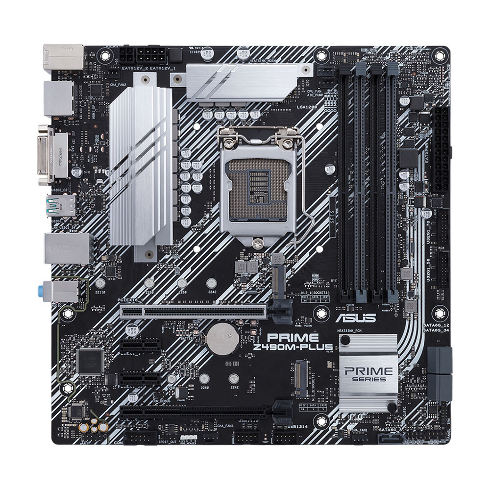 Материнская плата ASUS PRIME Z490M-PLUS, LGA1200, DDR4
Материнская плата ASUS PRIME Z490M-PLUS, LGA1200, DDR4
