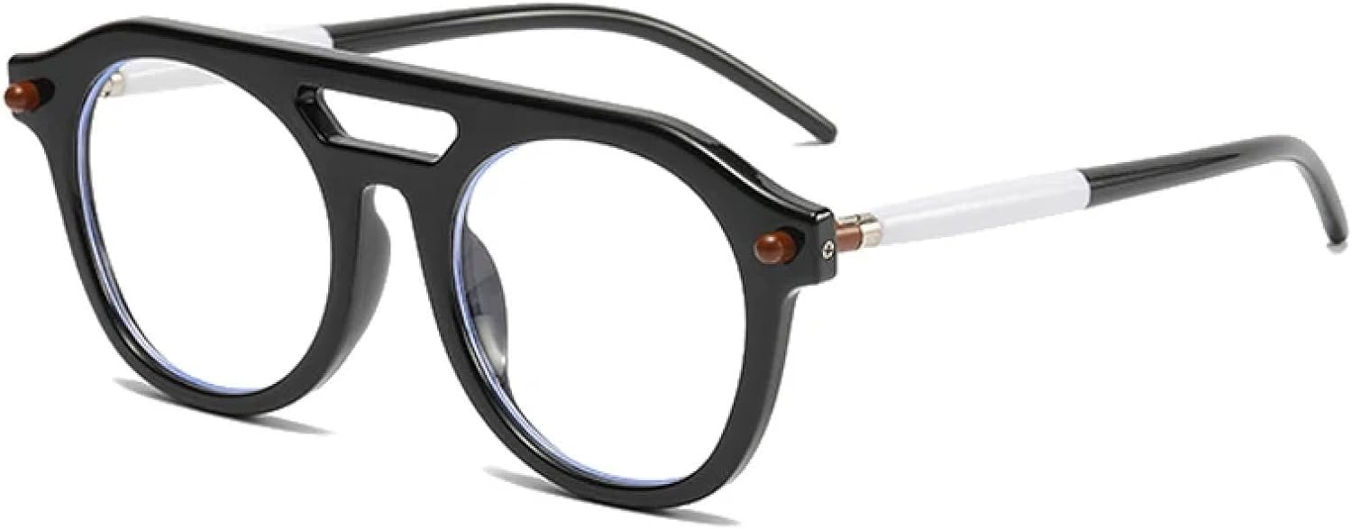 Модные женские солнцезащитные очки с двойной перемычкой, прозрачные градиентные линзы, защита от УФ-излучения UV400, ретро-очки для мужчин с заклепками TVTBBVV, Black Clear
Модные женские солнцезащитные очки с двойной перемычкой, прозрачные градиентные линзы, защита от УФ-излучения UV400, ретро-очки для мужчин с заклепками TVTBBVV, Black Clear