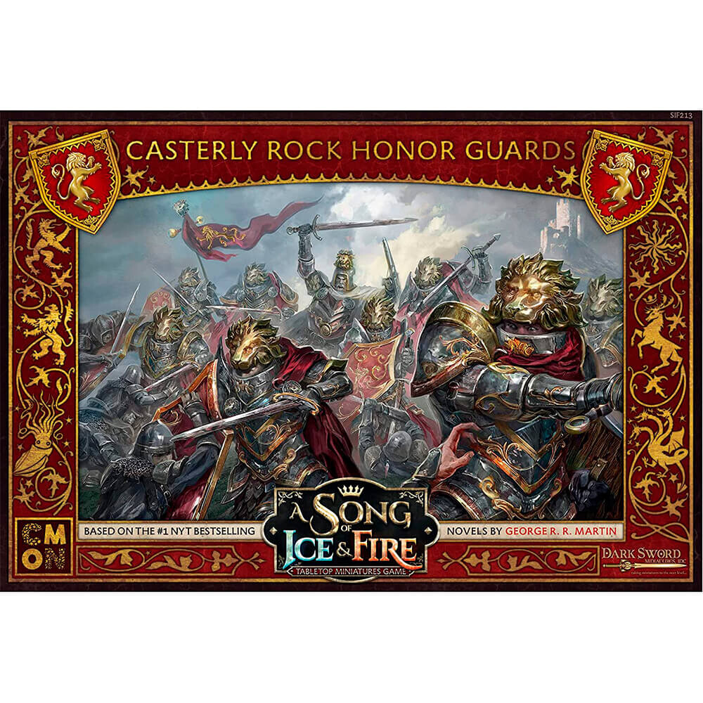 Дополнительный набор к CMON A Song of Ice and Fire Tabletop Miniatures Game, Casterly Rock Honor Guards
Дополнительный набор к CMON A Song of Ice and Fire Tabletop Miniatures Game, Casterly Rock Honor Guards