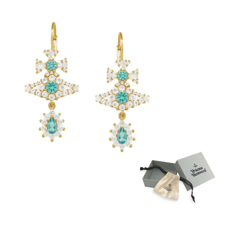 Vivienne Westwood Сережки Recycled Silver для женщин Gold/Turquoise
Vivienne Westwood Сережки Recycled Silver для женщин Gold/Turquoise