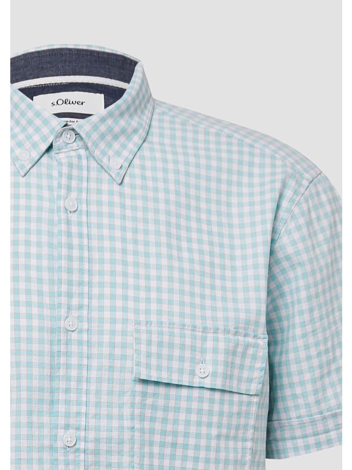 Рубашка s.Oliver, бирюзовый
Рубашка s.Oliver, бирюзовый