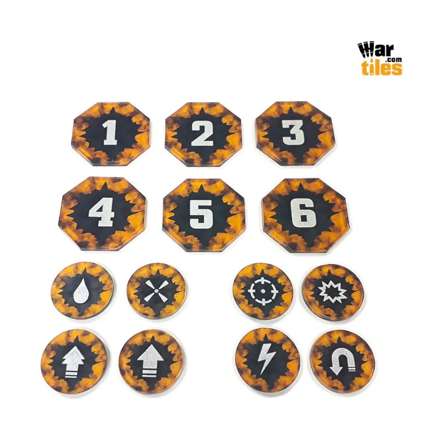 Набор жетонов Kill Team — Культ пришельцев, War Tiles - Markers, Rulers, & Tokens
Набор жетонов Kill Team — Культ пришельцев, War Tiles - Markers, Rulers, & Tokens