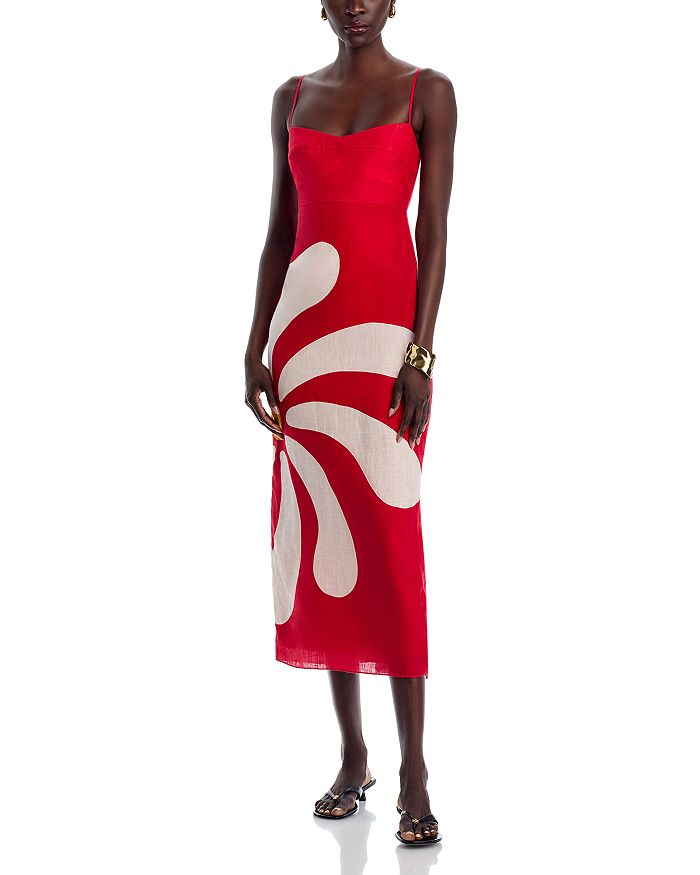 Платье миди из льна Paloma Cala de la Cruz, красный
Платье миди из льна Paloma Cala de la Cruz, красный