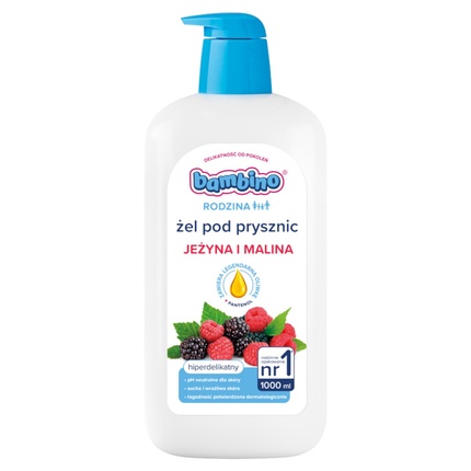 Гель для душа Family с ароматом Blackberry и Raspberry 1000ml
Гель для душа Family с ароматом Blackberry и Raspberry 1000ml