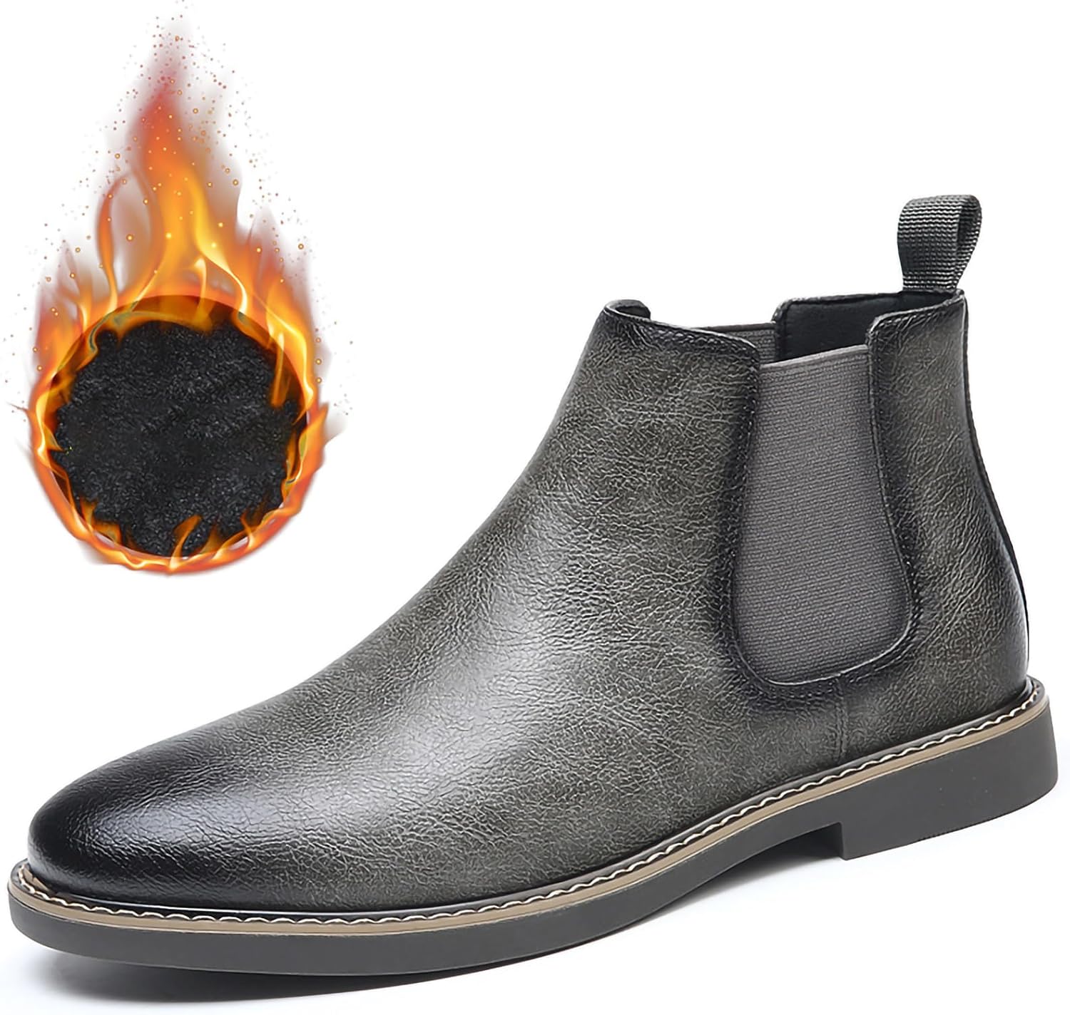 Мужские ботинки челси, повседневные удобные ботинки без шнурков, классические ботильоны с круглым носком, из искусственной кожи, стильные высокие рабочие ботинки Generic, серый
Мужские ботинки челси, повседневные удобные ботинки без шнурков, классические ботильоны с круглым носком, из искусственной кожи, стильные высокие рабочие ботинки Generic, серый