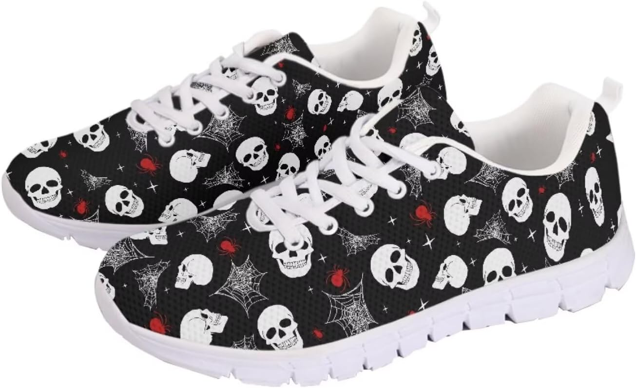 Кроссовки GETELINSENG Унисекс для бега, легкая спортивная обувь с сеткой, шнуровкой, для тенниса и прогулок, Skull Cobweb
Кроссовки GETELINSENG Унисекс для бега, легкая спортивная обувь с сеткой, шнуровкой, для тенниса и прогулок, Skull Cobweb