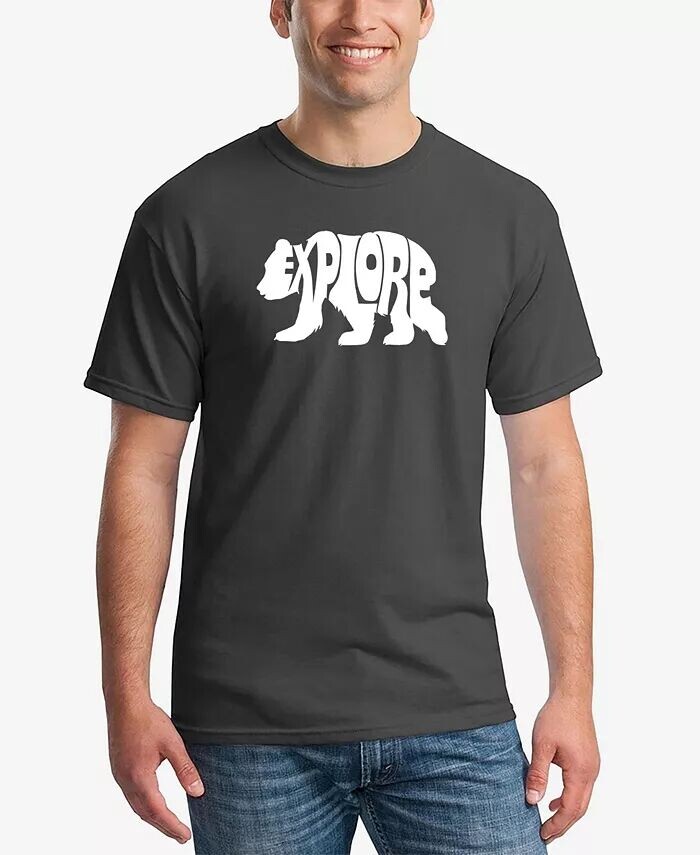 Explore — мужская футболка с рисунком Word Art LA Pop Art, серый
Explore — мужская футболка с рисунком Word Art LA Pop Art, серый