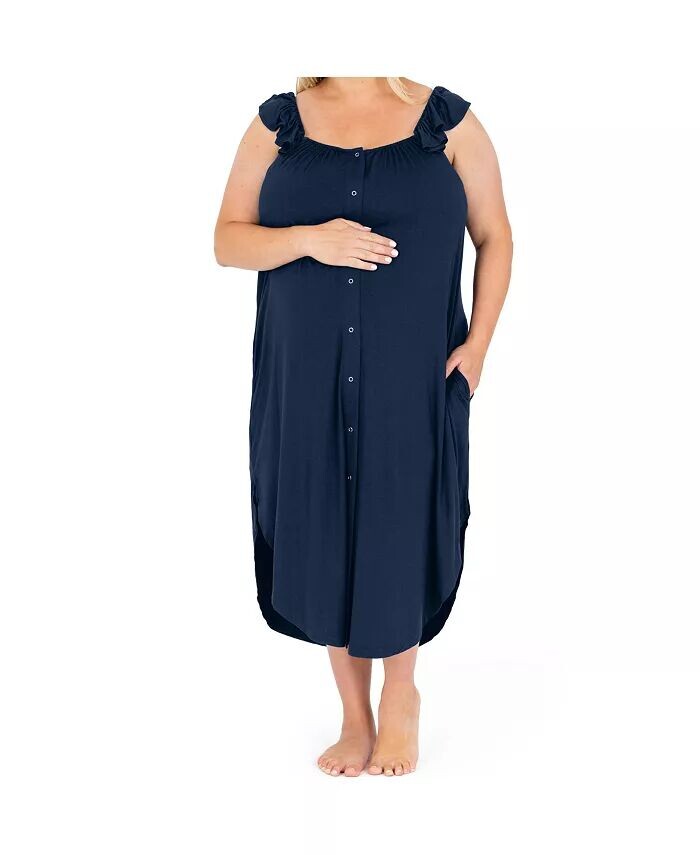 Платье для беременных с рюшами и ремнями для родов Kindred Bravely, синий
Платье для беременных с рюшами и ремнями для родов Kindred Bravely, синий