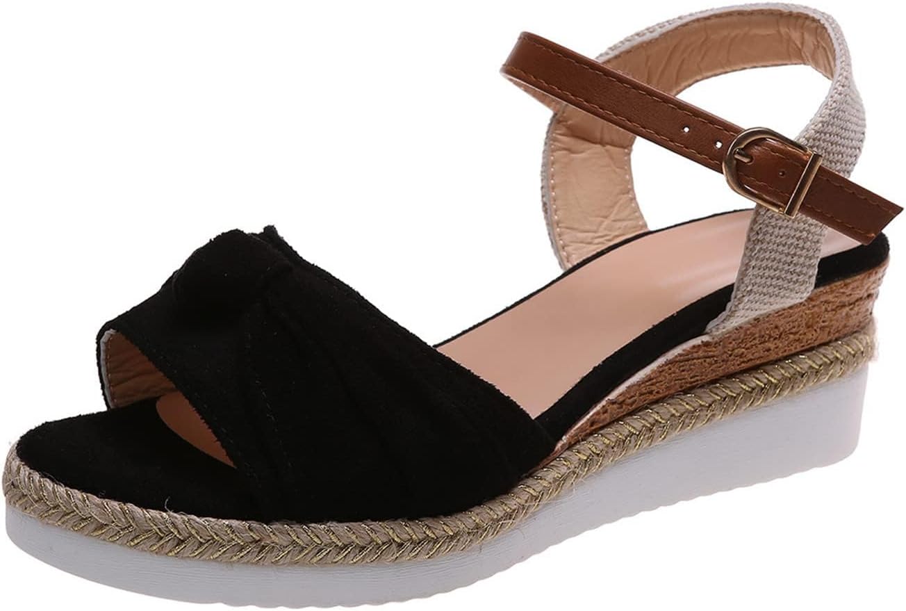 Женские ортопедические сандалии с клином для женщин Летние бобоны с открытым носком, ремешки на лодыжке, эспадрильские танкетки, удобные сандалии на платформе, бохо-туфли для ходьбы Generic, черный
Женские ортопедические сандалии с клином для женщин Летние бобоны с открытым носком, ремешки на лодыжке, эспадрильские танкетки, удобные сандалии на платформе, бохо-туфли для ходьбы Generic, черный