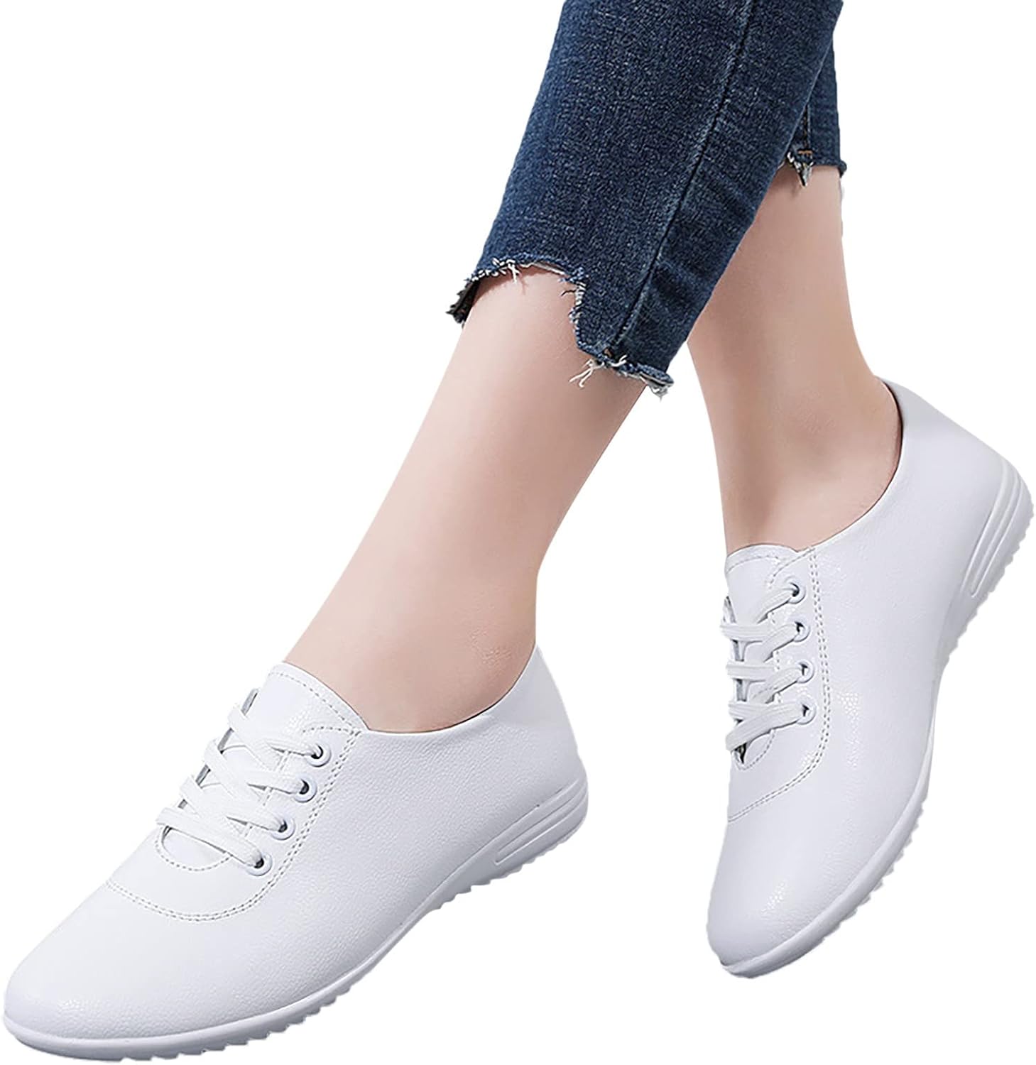 Женские модные кроссовки Hbeylia, повседневные, дышащие, с вырезами, на шнуровке, с круглым носком, низкие, из холщовой ткани, на плоской подошве, для прогулок, нескользящие, кроссовки-лоферы, белый
Женские модные кроссовки Hbeylia, повседневные, дышащие, с вырезами, на шнуровке, с круглым носком, низкие, из холщовой ткани, на плоской подошве, для прогулок, нескользящие, кроссовки-лоферы, белый