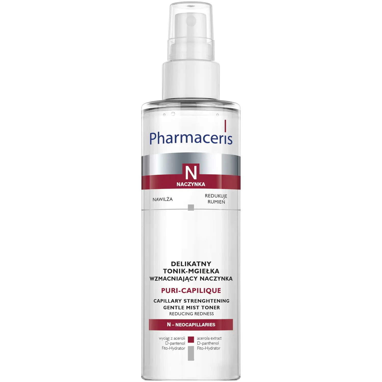 Pharmaceris N Puri-Capilique деликатный тоник-мист, укрепляющий капилляры, 200 мл
Pharmaceris N Puri-Capilique деликатный тоник-мист, укрепляющий капилляры, 200 мл