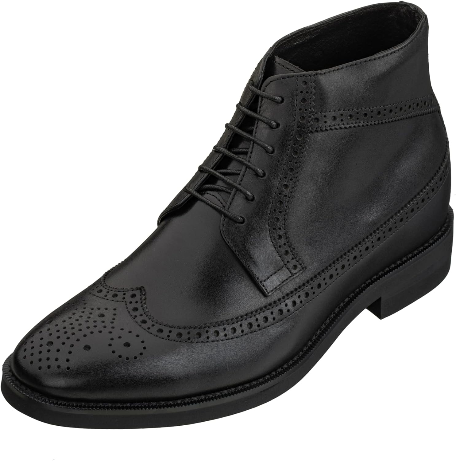 Мужские невидимые подъемные туфли CALTO - черные премиальные кожаные ботинки с кружевами и крыльями - увеличение роста на 8 см - S27001 - размер 7 D(M) US
Мужские невидимые подъемные туфли CALTO - черные премиальные кожаные ботинки с кружевами и крыльями - увеличение роста на 8 см - S27001 - размер 7 D(M) US