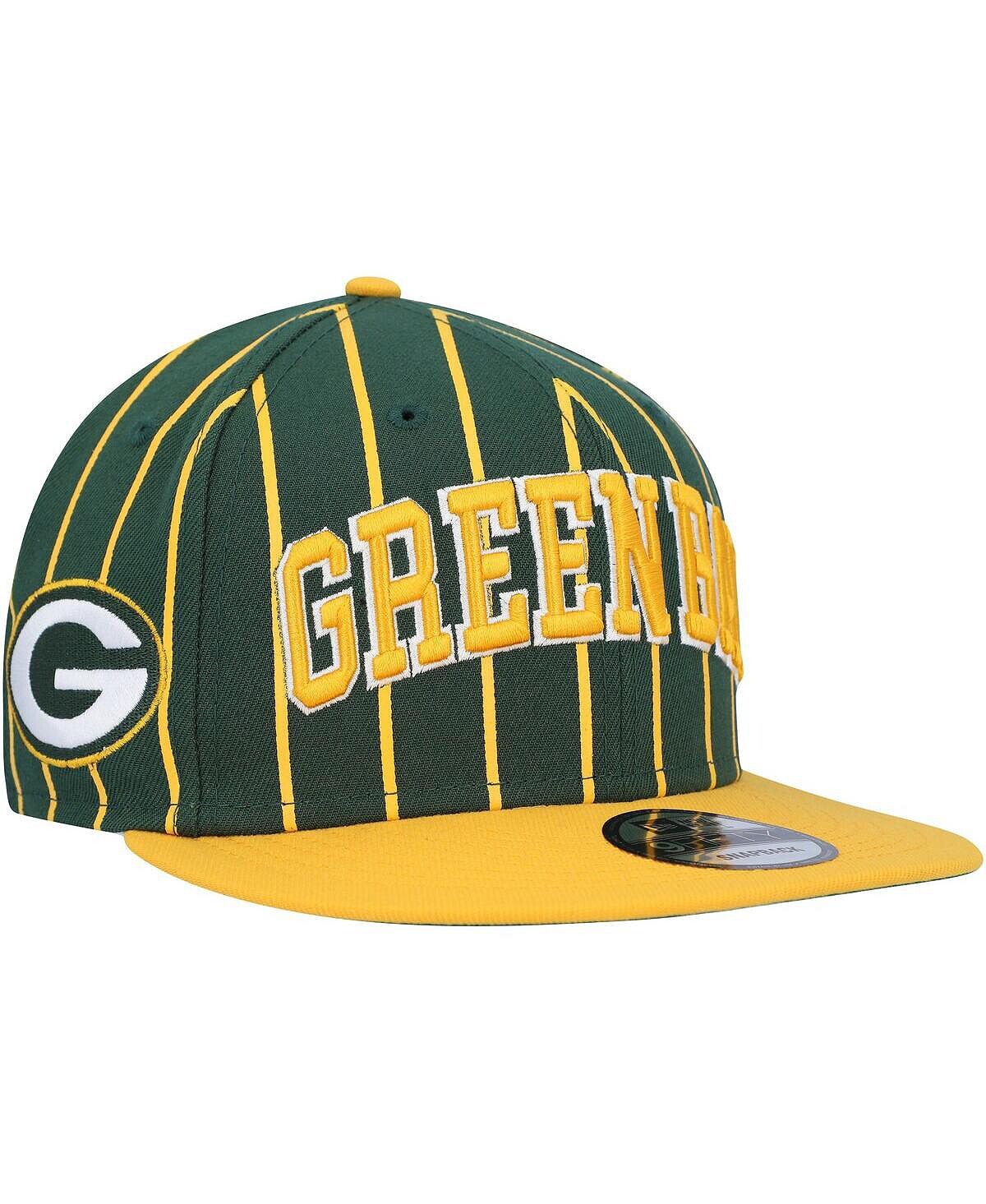 Мужская зелено-золотая кепка Green Bay Packers Pinstripe City Arch 9FIFTY Snapback New Era
Мужская зелено-золотая кепка Green Bay Packers Pinstripe City Arch 9FIFTY Snapback New Era