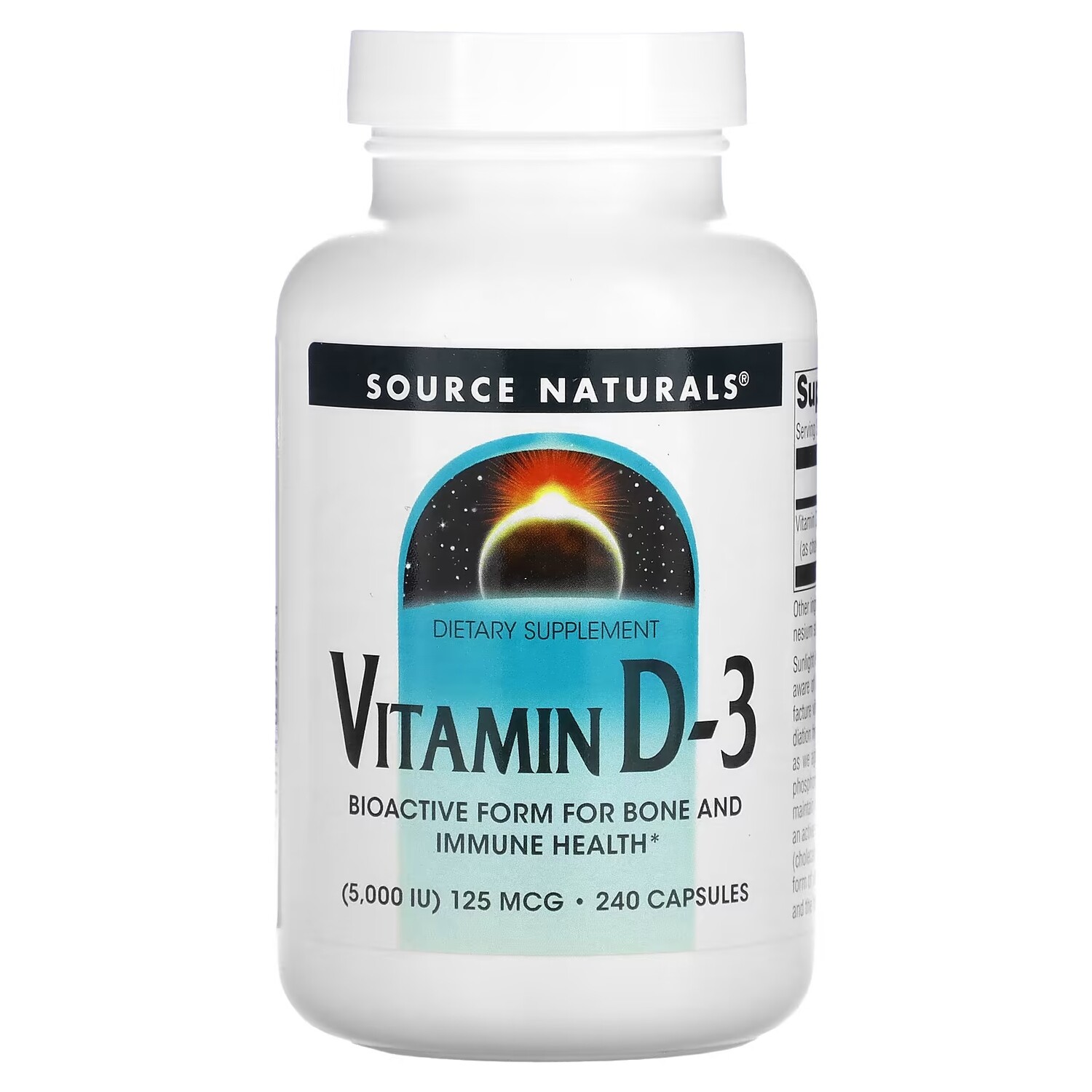 Source Naturals Витамин D-3 5000 МЕ, 240 капсул
Source Naturals Витамин D-3 5000 МЕ, 240 капсул