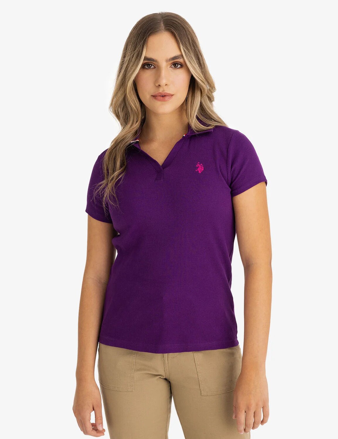 Рубашка-поло U.S. Polo Assn. в рубчик, фиолетовый
Рубашка-поло U.S. Polo Assn. в рубчик, фиолетовый