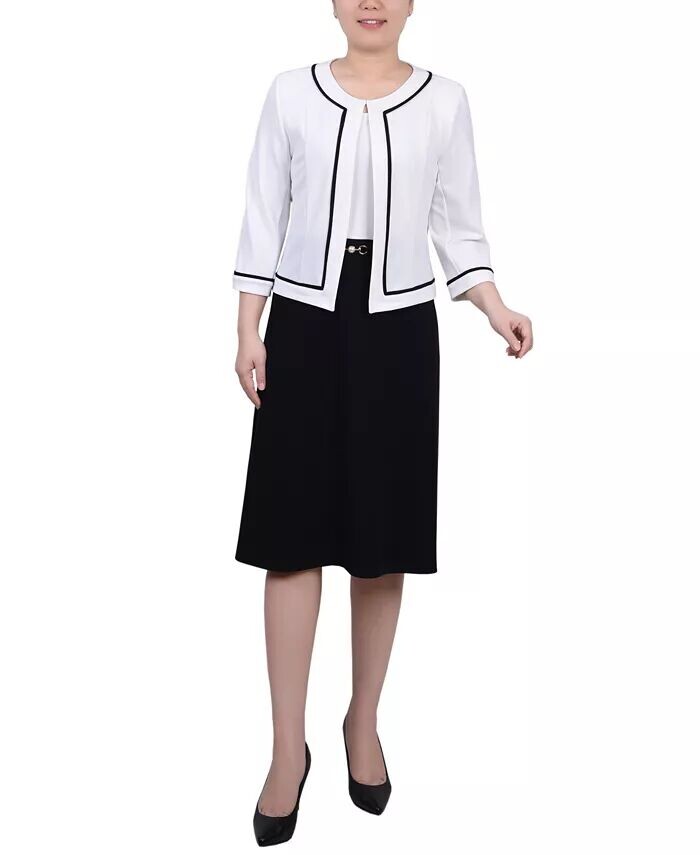 Женское платье с рукавами 3/4, комплект из 2 предметов NY Collection, мультиколор
Женское платье с рукавами 3/4, комплект из 2 предметов NY Collection, мультиколор