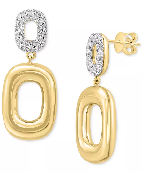 Серьги-Капельки с геометрическими бриллиантами Effy (7/8 карата) из 14-каратного золота Effy Collection, gold
Серьги-Капельки с геометрическими бриллиантами Effy (7/8 карата) из 14-каратного золота Effy Collection, gold