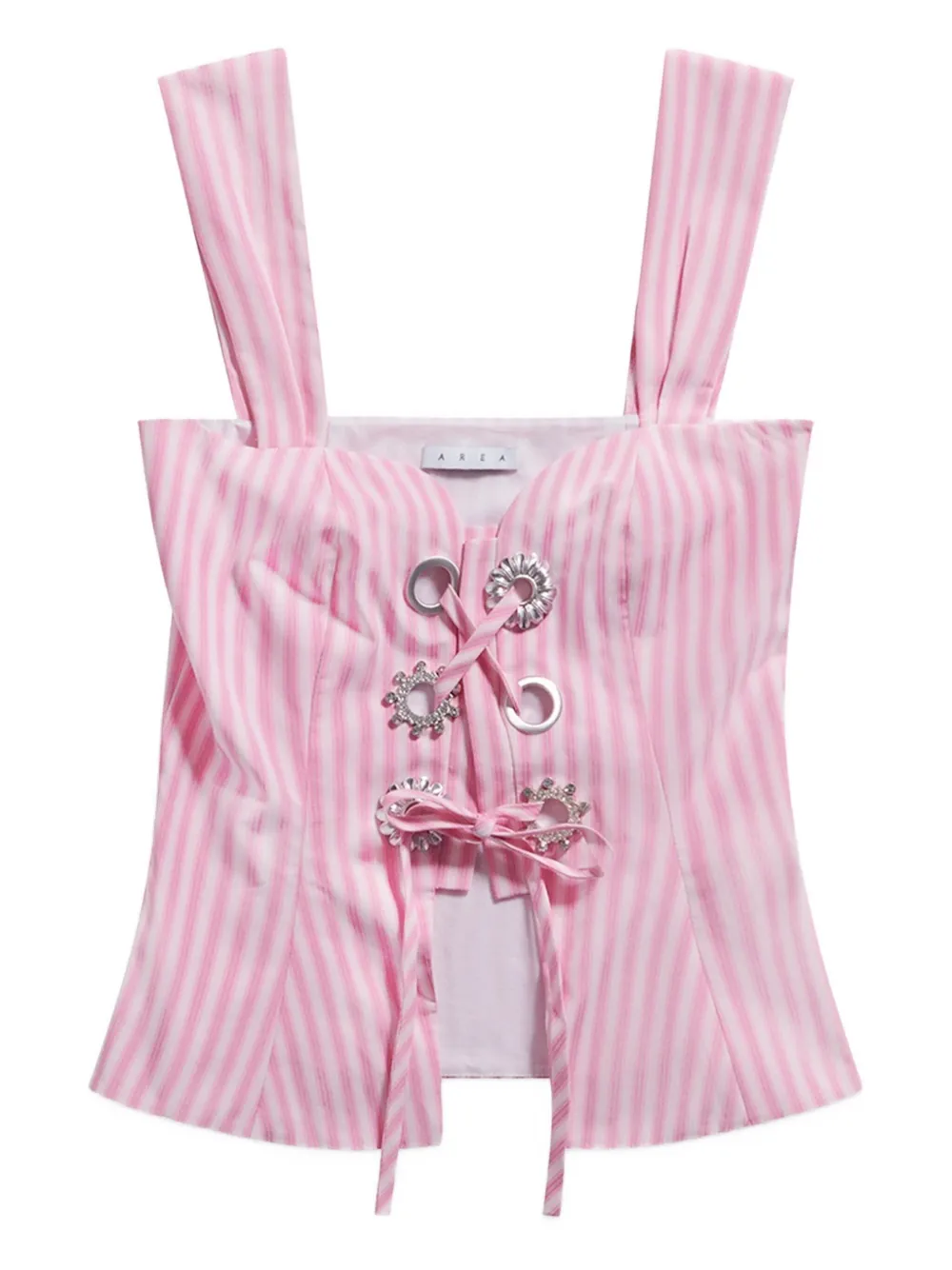 Топ-корсет в полоску AREA, розовый
Топ-корсет в полоску AREA, розовый