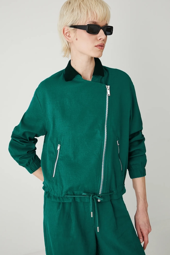 Куртка-бомбер льняная Medicine, зеленый
Куртка-бомбер льняная Medicine, зеленый