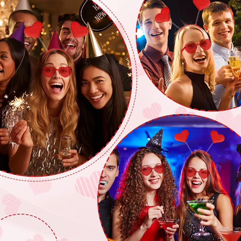 Очки и повязка на голову в форме сердца, красные. Аксессуар для фотосессий на праздники (День святого Валентина, Хэллоуин). Для женщин, мужчин, пар. Бренд: Wixelon
Очки и повязка на голову в форме сердца, красные. Аксессуар для фотосессий на праздники (День святого Валентина, Хэллоуин). Для женщин, мужчин, пар. Бренд: Wixelon