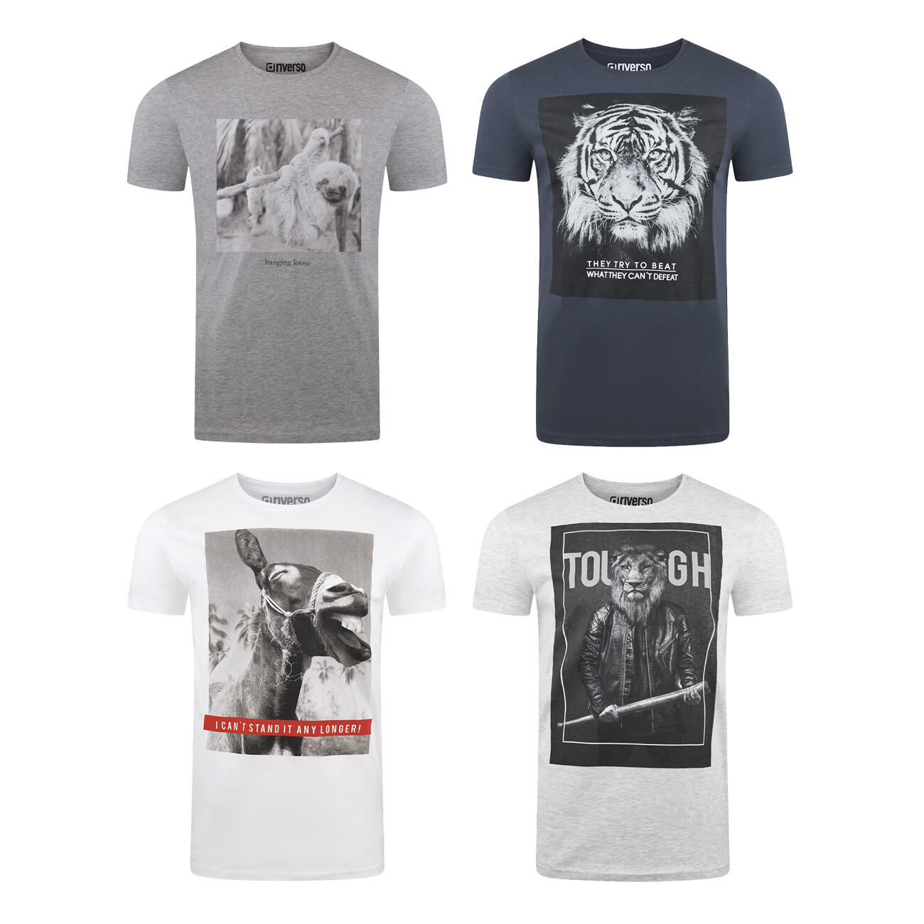 Футболка riverso RIVCharly 4er Pack, разноцветный
Футболка riverso RIVCharly 4er Pack, разноцветный