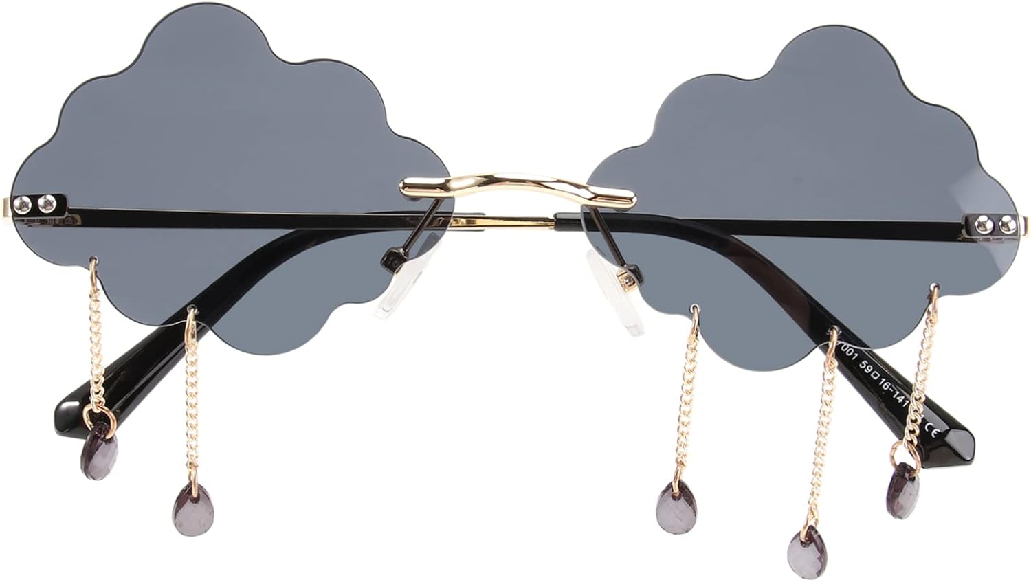 1 пара солнцезащитных очков в форме облака для женщин и мужчин, мягкие носовые упоры, идеально подходят для Рождества и вечеринок, оригинальный дизайн для рейв- и карнавальных мероприятий Holibanna, Black
1 пара солнцезащитных очков в форме облака для женщин и мужчин, мягкие носовые упоры, идеально подходят для Рождества и вечеринок, оригинальный дизайн для рейв- и карнавальных мероприятий Holibanna, Black