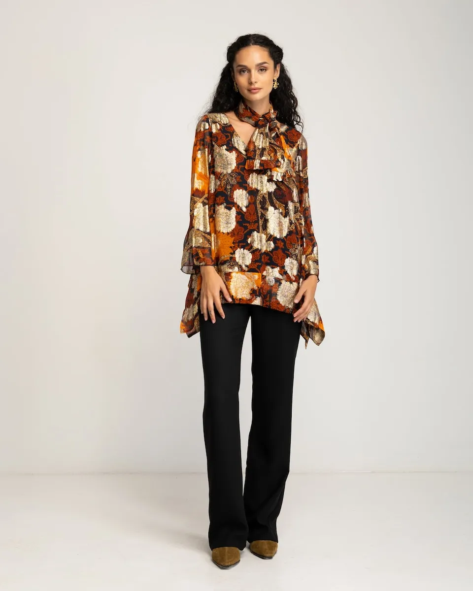 Женская оранжевая блузка с длинным рукавом Niza
Женская оранжевая блузка с длинным рукавом Niza