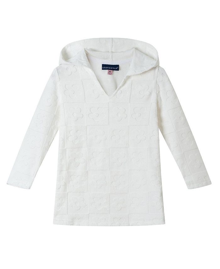 Детская белая худи с капюшоном из махровой ткани - для девочек Andy & Evan, белый
Детская белая худи с капюшоном из махровой ткани - для девочек Andy & Evan, белый