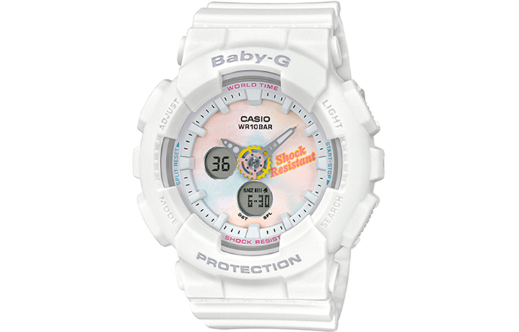 Женские часы BABY-G белые BA-120T CASIO
Женские часы BABY-G белые BA-120T CASIO