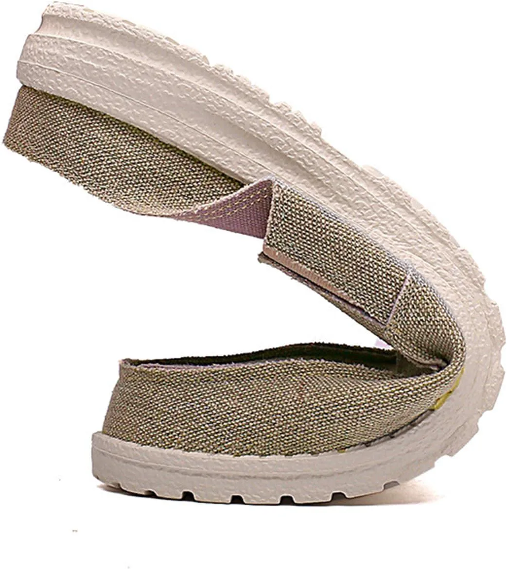 Мужские слипоны из холщовой ткани с плоской подошвой, без задника, с круглым носком, повседневные обувные мюли для ходьбы, легкие, противоскользящие, мягкие, износостойкие тапочки-сандалии Crepuscute, желтый
Мужские слипоны из холщовой ткани с плоской подошвой, без задника, с круглым носком, повседневные обувные мюли для ходьбы, легкие, противоскользящие, мягкие, износостойкие тапочки-сандалии Crepuscute, желтый