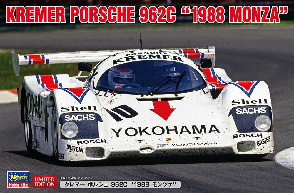 Hasegawa 20662 Kremer Porsche 962C 1988 Монца 1/24
Hasegawa 20662 Kremer Porsche 962C 1988 Монца 1/24
