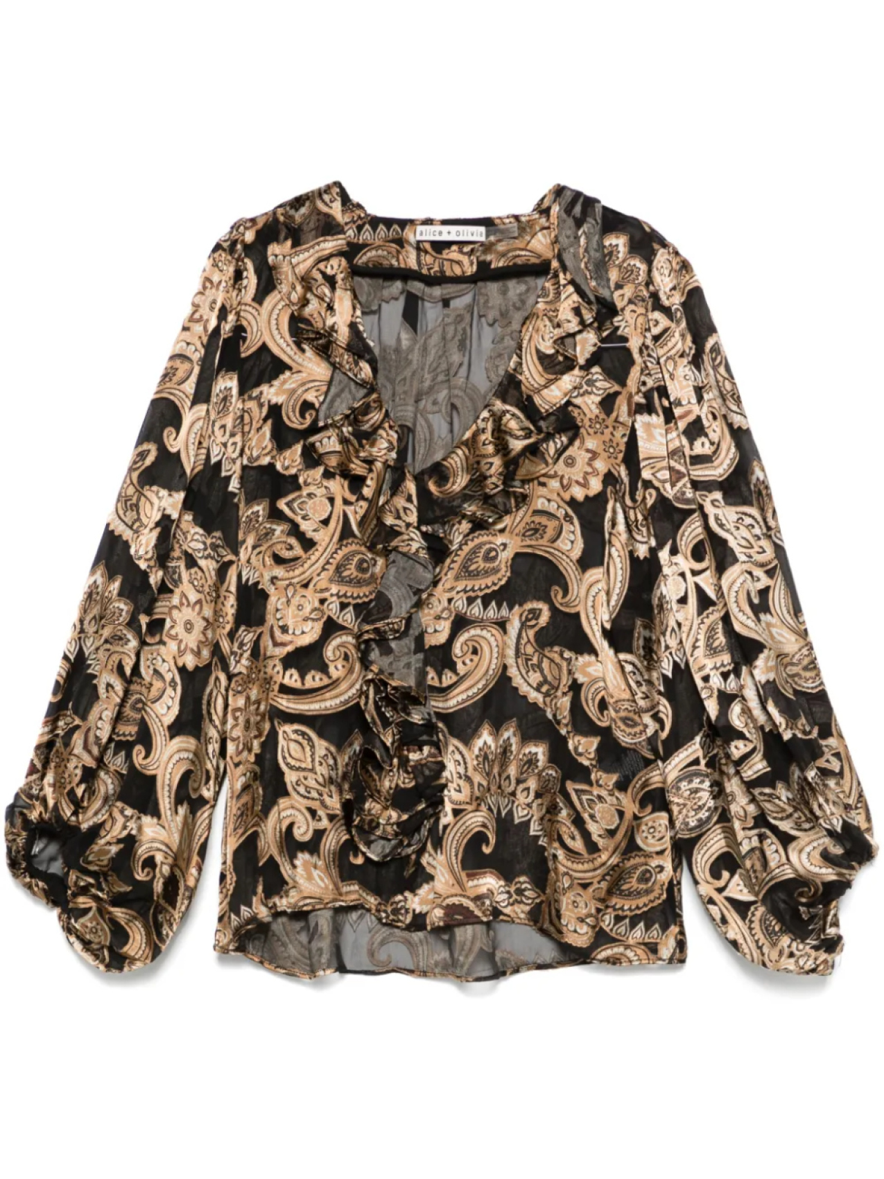 Рубашка с принтом пейсли alice + olivia, черный
Рубашка с принтом пейсли alice + olivia, черный