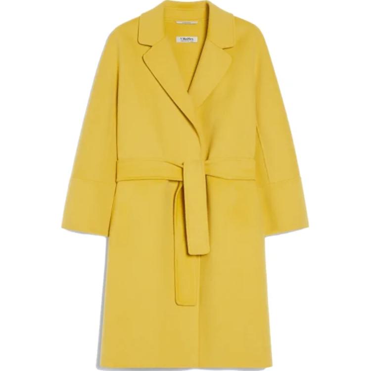 Maxmara Женское пальто желтого цвета с отворотами, умеренно прямого кроя
Maxmara Женское пальто желтого цвета с отворотами, умеренно прямого кроя