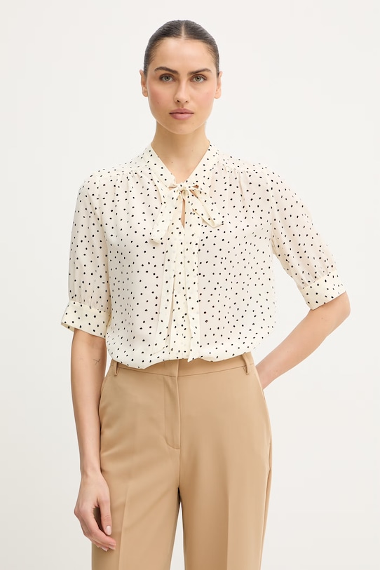 Шелковая блузка barcolana Luisa Spagnoli, бежевый
Шелковая блузка barcolana Luisa Spagnoli, бежевый