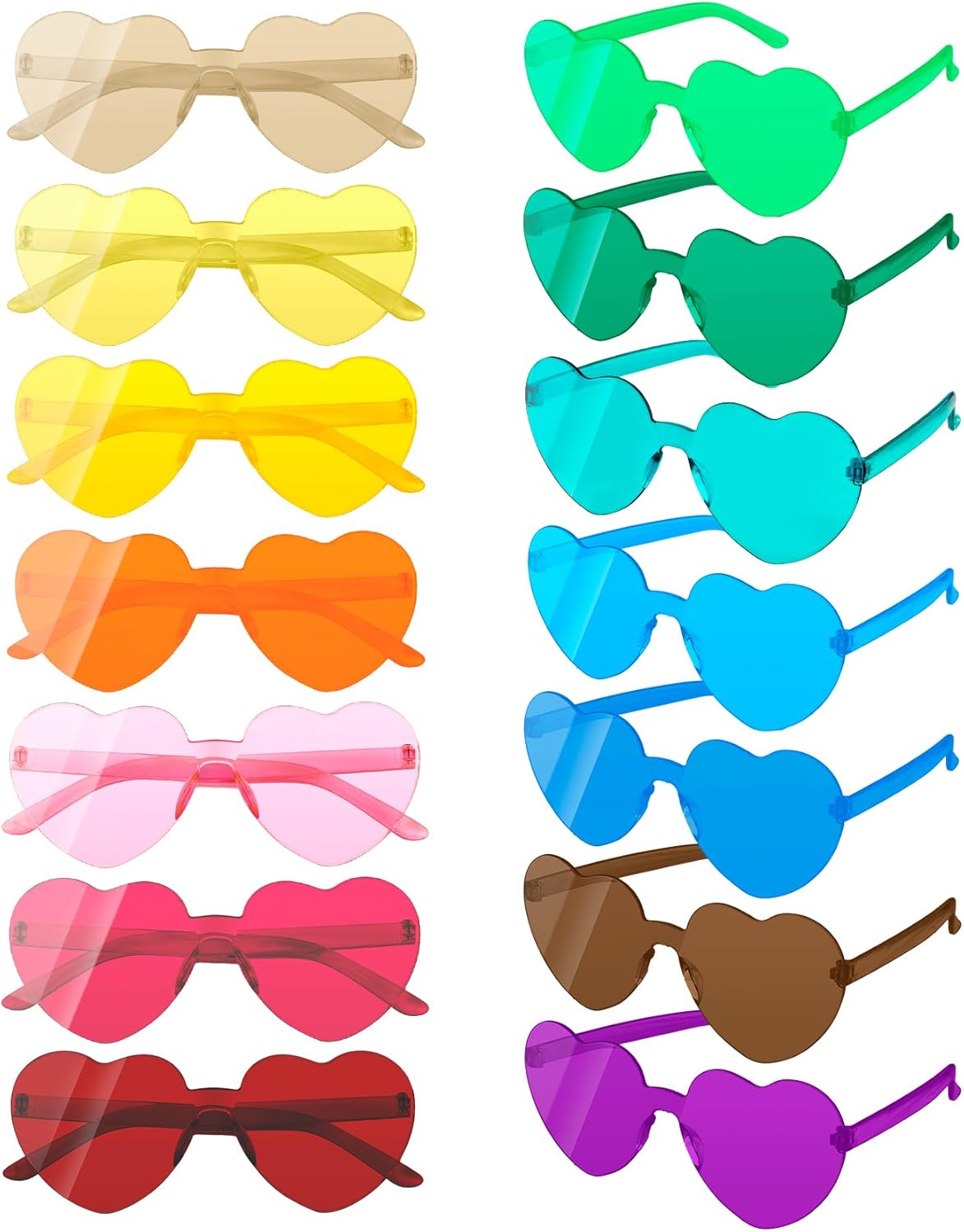 Набор из 14 солнцезащитных очков в форме сердца, солнцезащитные очки в форме сердца, очки в форме сердца оптом для женщин, радужные солнцезащитные очки ко Дню святого Валентина STPIYFZU, Multicolor
Набор из 14 солнцезащитных очков в форме сердца, солнцезащитные очки в форме сердца, очки в форме сердца оптом для женщин, радужные солнцезащитные очки ко Дню святого Валентина STPIYFZU, Multicolor