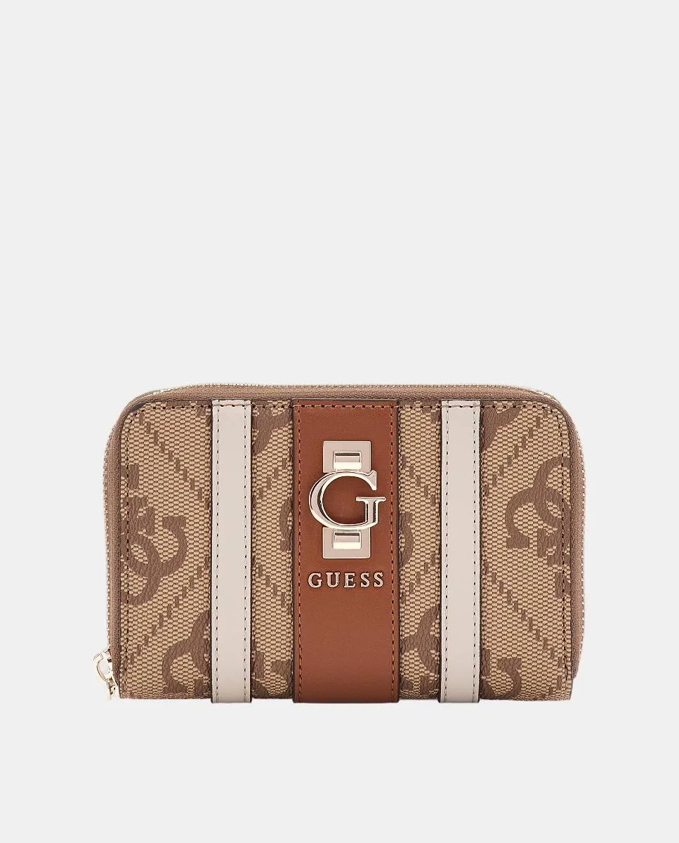 Средний кошелек на молнии Guess, бежевый
Средний кошелек на молнии Guess, бежевый